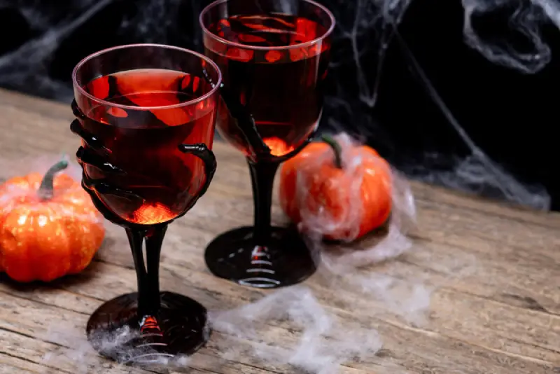 Suco vampiro de Halloween