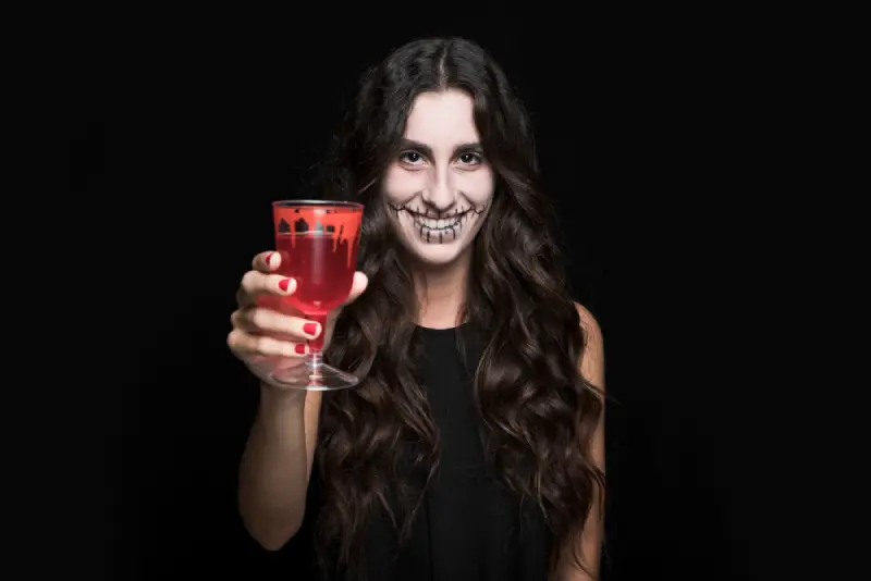 Suco vampiro de Halloween