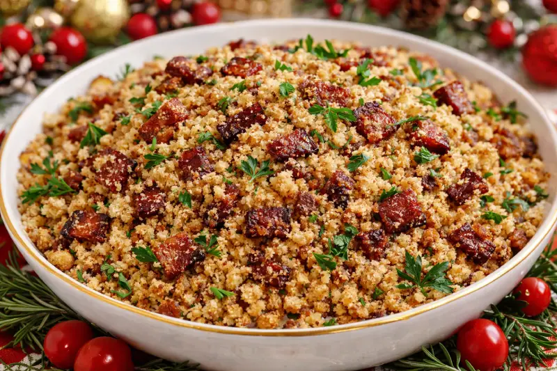 Farofa natalina tradicional: receita fácil e deliciosa para a ceia