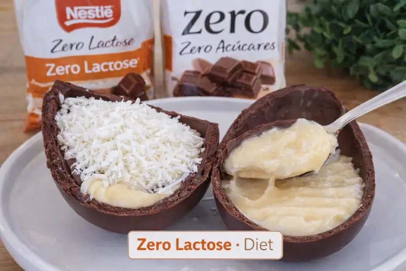 Ovo de Páscoa Sem Lactose e Diet