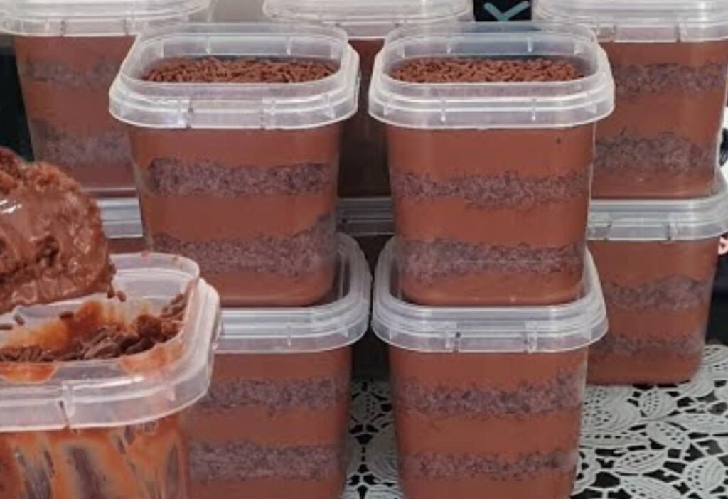 Bolo de pote de chocolate