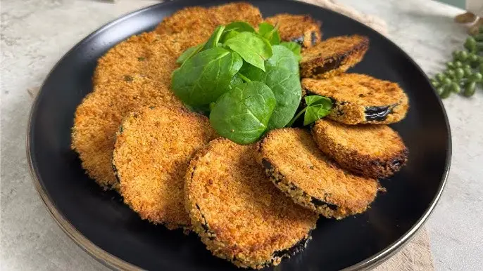 Berinjela empanada crocante na Air Fryer