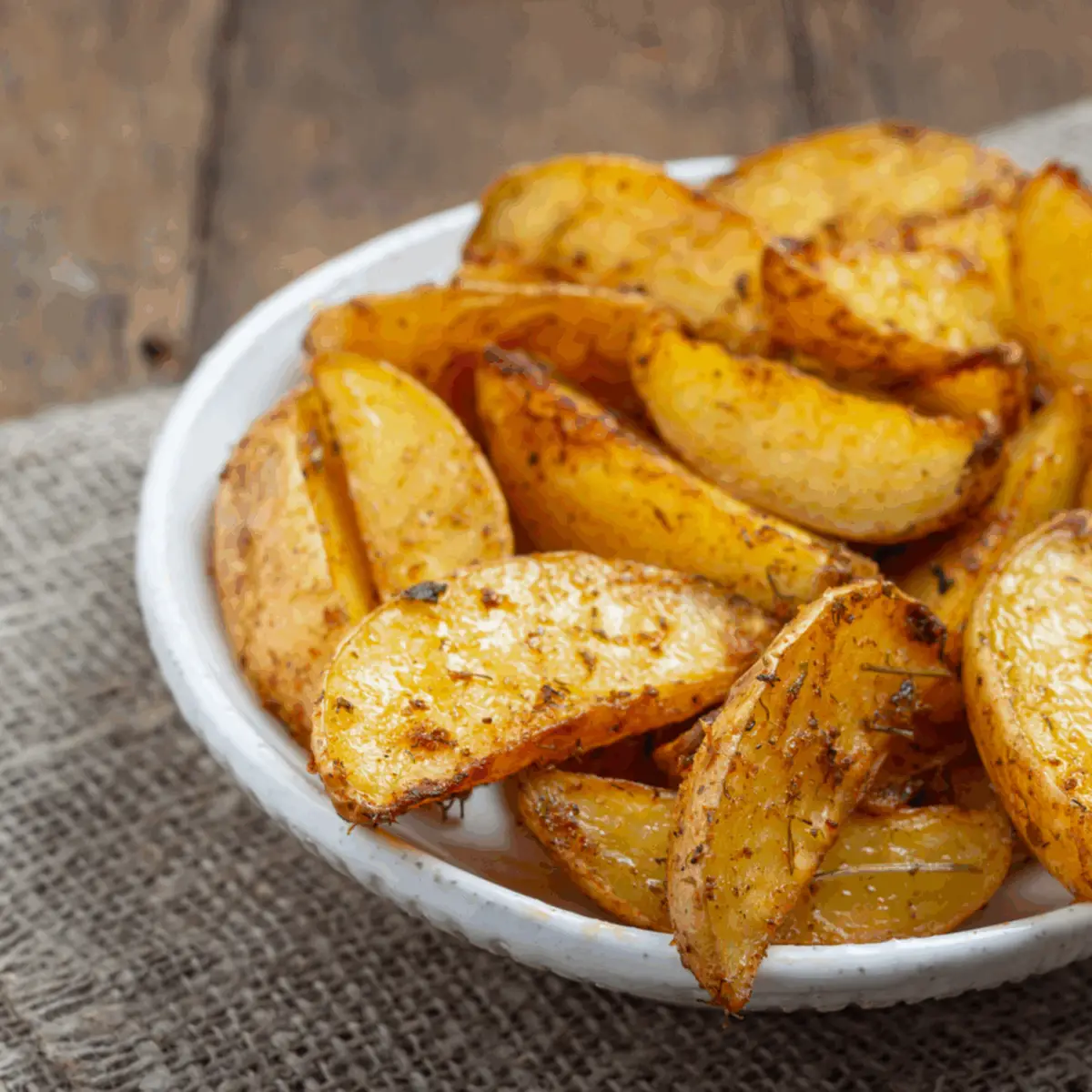 batata rústica na Air Fryer