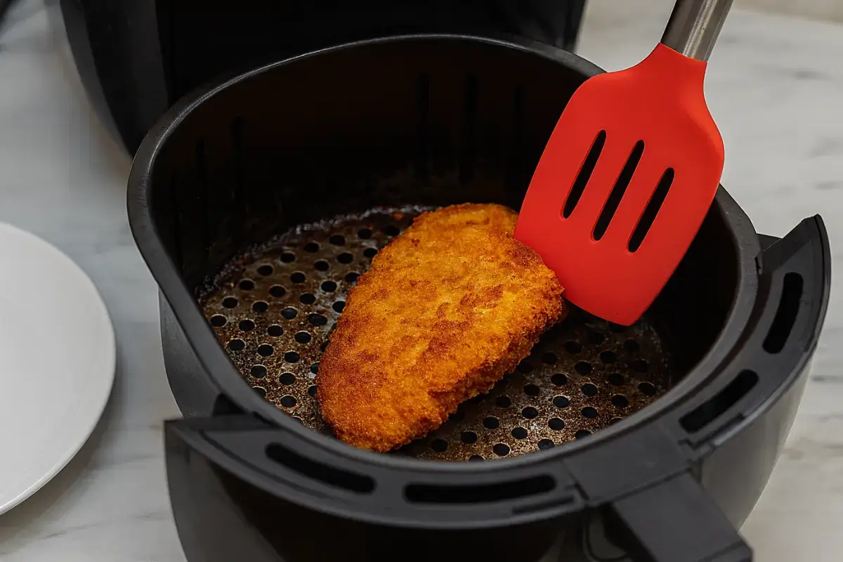 bife à milanesa na Air Fryer