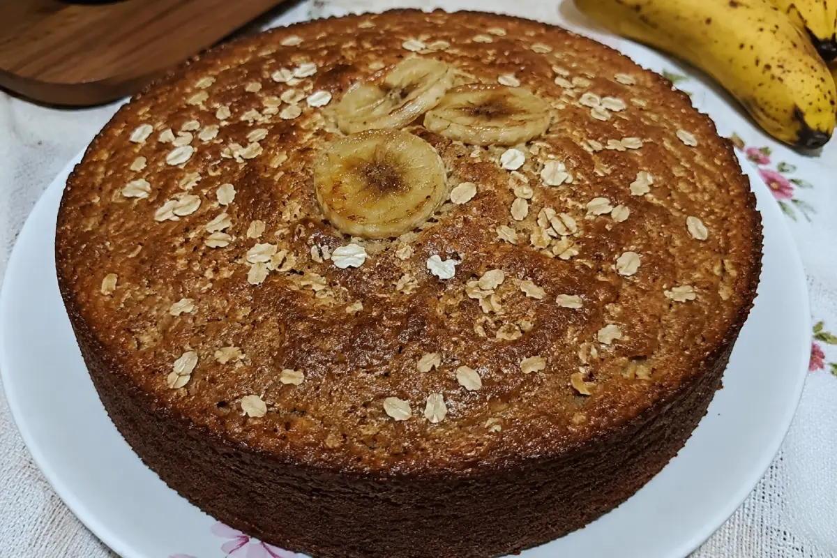 bolo de banana fit