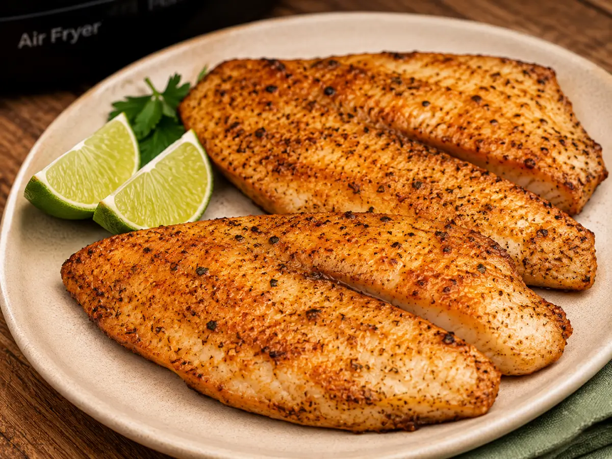 filé de tilápia na Air Fryer