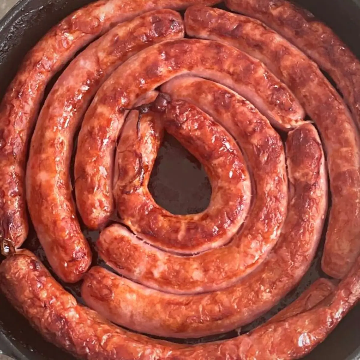 linguiça acebolada na Air Fryer