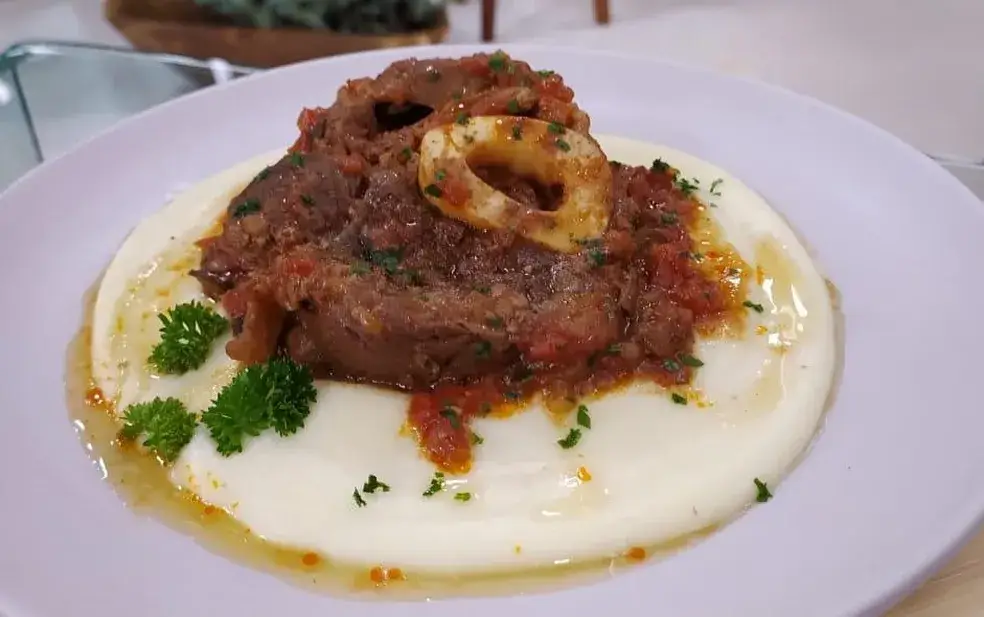 ossobuco com mousseline