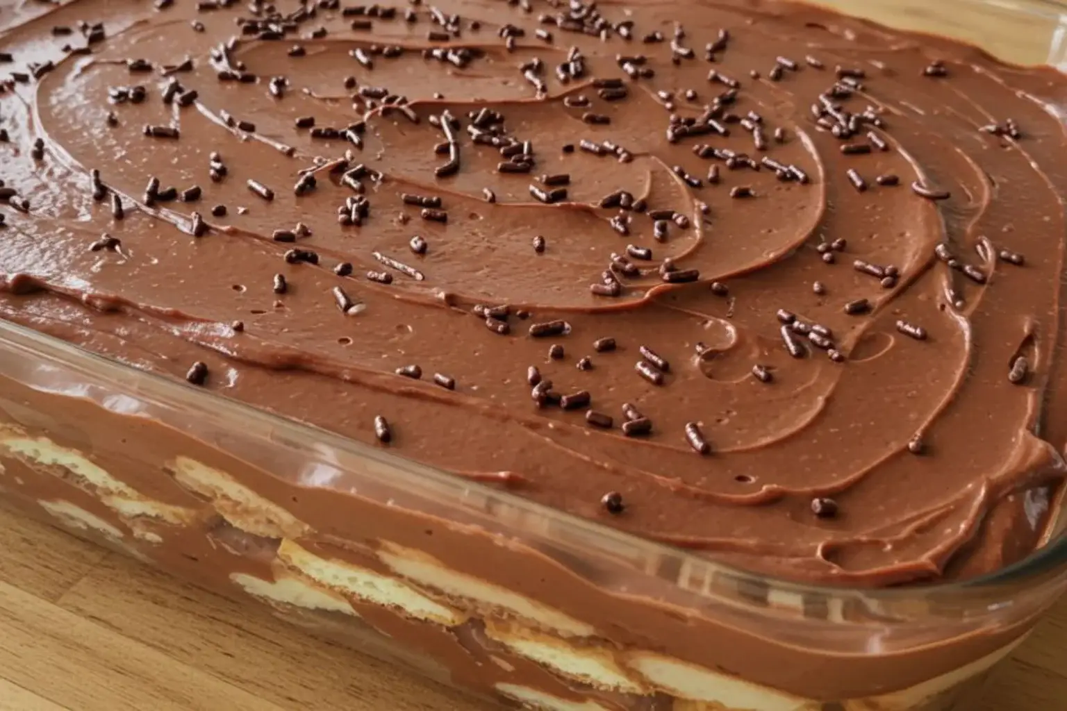 pavê simples de chocolate