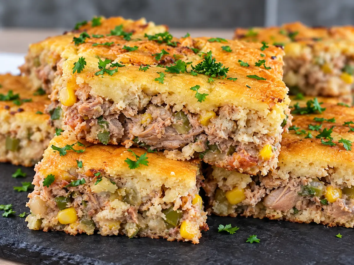 torta de atum de liquidificador
